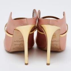 Pre Owned Malone Souliers Pink Satin Maureen Pumps Size 41