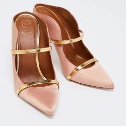 Pre Owned Malone Souliers Pink Satin Maureen Pumps Size 41