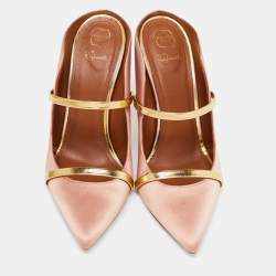 Pre Owned Malone Souliers Pink Satin Maureen Pumps Size 41