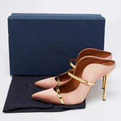 Pre Owned Malone Souliers Pink Satin Maureen Pumps Size 41