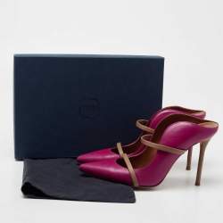 مملوكة مسبقًا Malone Souliers Pink/Beige Leather  Maureen Sandals Size 39