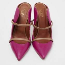 مملوكة مسبقًا Malone Souliers Pink/Beige Leather  Maureen Sandals Size 39