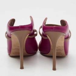 مملوكة مسبقًا Malone Souliers Pink/Beige Leather  Maureen Sandals Size 39
