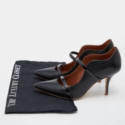 Pre Owned Malone Souliers Black Patent and Leather Maureen Pumps Size 36