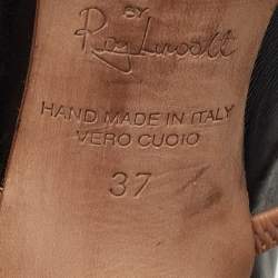 Pre Owned Malone Souliers Black Leather Maureen Mules Size 37