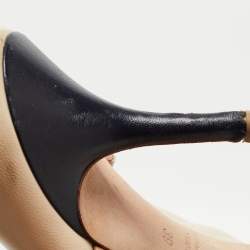 Malone Souliers Beige/Brown Leather Maureen Mules Size 39