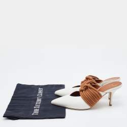 Pre Owned Malone Souliers White Leather Maisie Pumps Size 38.5