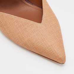 Malone Souliers Beige Raffia Maisie Mules Size 39