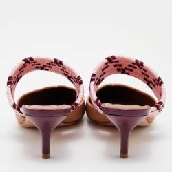 Malone Souliers Beige Raffia Maisie Mules Size 39
