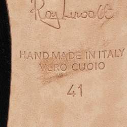 Pre Owned Malone Souliers Black Leather Marion Slingback Pumps Size 41