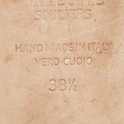 Pre Owned Malone Souliers Metallic Blue Glitter Maureen Sandals Size 38.5