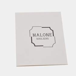 Pre Owned Malone Souliers White/Beige Leather Musa Sneakers Size 37