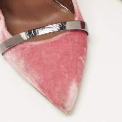 مملوكة مسبقًا Malone Souliers Pink Velvet Maureen Mules Size 38
