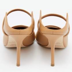 Pre Owned Malone Souliers Brown Leather Maureen Mules Size 37