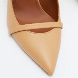 Pre Owned Malone Souliers Brown Leather Maureen Mules Size 37