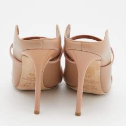 Pre Owned Malone Souliers Beige Leather Maureen Mules Size 39.5