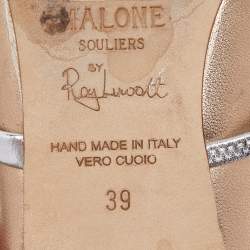 Pre Owned Malone Souliers Metallic Bronze Leather Maureen  Pointed Toe Mules Size 39
