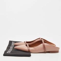 Pre Owned Malone Souliers Two Tone Leather Maureen Flat Mules Size 39