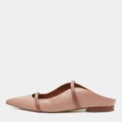 Pre Owned Malone Souliers Two Tone Leather Maureen Flat Mules Size 39