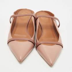 Pre Owned Malone Souliers Two Tone Leather Maureen Flat Mules Size 39