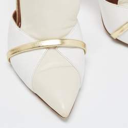 Pre Owned Malone Souliers Tricolor Leather Danielle Mules Size 39