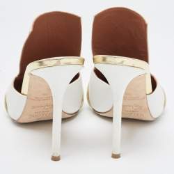 Pre Owned Malone Souliers Tricolor Leather Danielle Mules Size 39