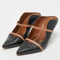 Pre Owned Malone Souliers Black Leather Maureen Pumps Size 38