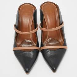 Pre Owned Malone Souliers Black Leather Maureen Pumps Size 38