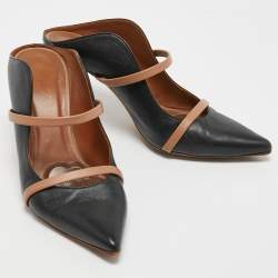 Pre Owned Malone Souliers Black Leather Maureen Pumps Size 38