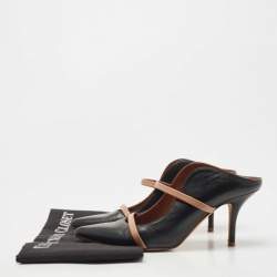 Pre Owned Malone Souliers Black Leather Maureen Pumps Size 38