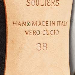 Pre Owned Malone Souliers Black Leather Maureen Pumps Size 38