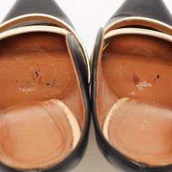 Pre Owned Malone Souliers Black Leather Maureen Pumps Size 38