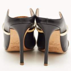 Pre Owned Malone Souliers Black Leather Maureen Pumps Size 38