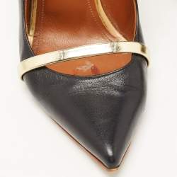Pre Owned Malone Souliers Black Leather Maureen Pumps Size 38