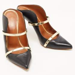 Pre Owned Malone Souliers Black Leather Maureen Pumps Size 38