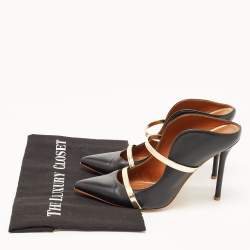 Pre Owned Malone Souliers Black Leather Maureen Pumps Size 38