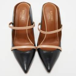 Pre Owned Malone Souliers Black Leather Maureen Pumps Size 37