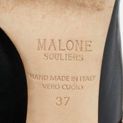 Pre Owned Malone Souliers Black Leather Maureen Pumps Size 37