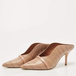 Pre Owned Malone Souliers Croc Embossed Maureen  Pumps Size 39