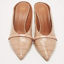 Pre Owned Malone Souliers Croc Embossed Maureen  Pumps Size 39