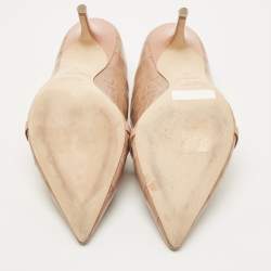 Pre Owned Malone Souliers Croc Embossed Maureen  Pumps Size 39