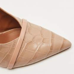 Pre Owned Malone Souliers Croc Embossed Maureen  Pumps Size 39
