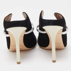 Pre Owned Malone Souliers Black Suede Maureen Slide Sandals Size 36