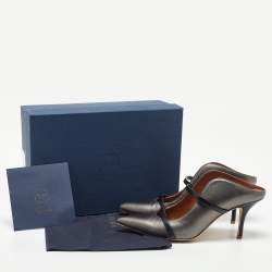 Malone Souliers Metallic Leather Maureen Pointed Toe Mules Size 39