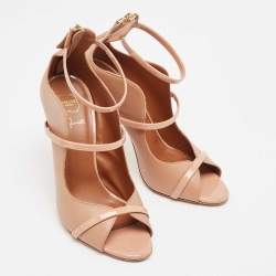 Pre Owned Malone Souliers Beige Leather Mika Pumps Size 37