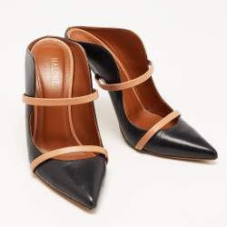 Pre Owned Malone Souliers Black Leather Maureen Pumps Size 37