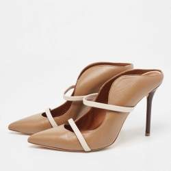 مملوكة مسبقًا Malone Souliers Brown Leather Maureen Pumps Size 39