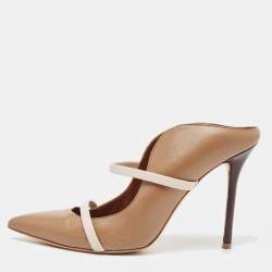 مملوكة مسبقًا Malone Souliers Brown Leather Maureen Pumps Size 39