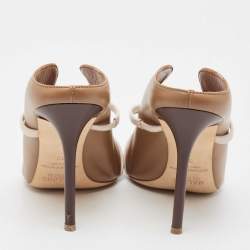 مملوكة مسبقًا Malone Souliers Brown Leather Maureen Pumps Size 39