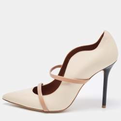 Pre Owned Malone Souliers Beige Leather Maureen Pumps Size 39